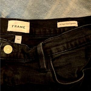 Frame Jeans only worn once Ali High Rise Cigarette size 34